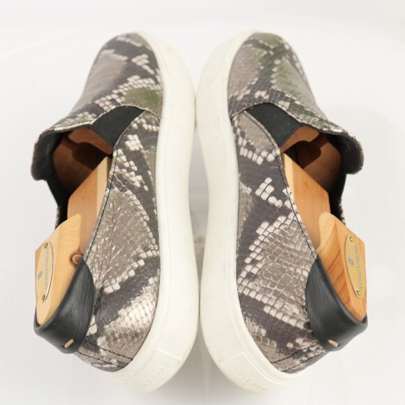 Cole Haan Womens Grandpro Oslon Slip On Shoe Size 9.5 Brown Gray Snakeskin Flat - Picture 7 of 12